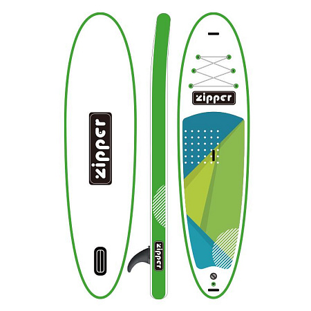 Сапборд ZIPPER Breeze 11'0" X 31" Inflatable SUP S Line Green